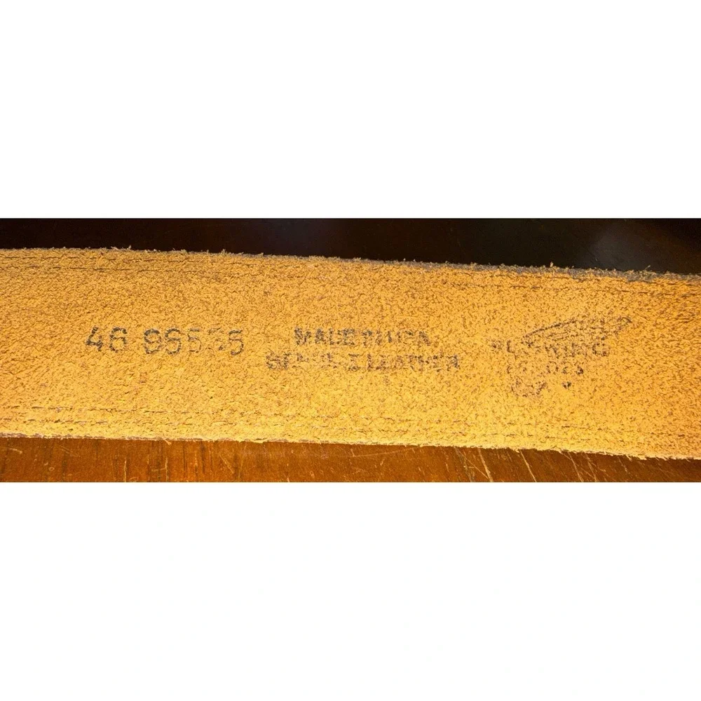 Red Wing Brown Leather Belt‎ Brass Buckle USA Made Heritage Workwear Size 46
